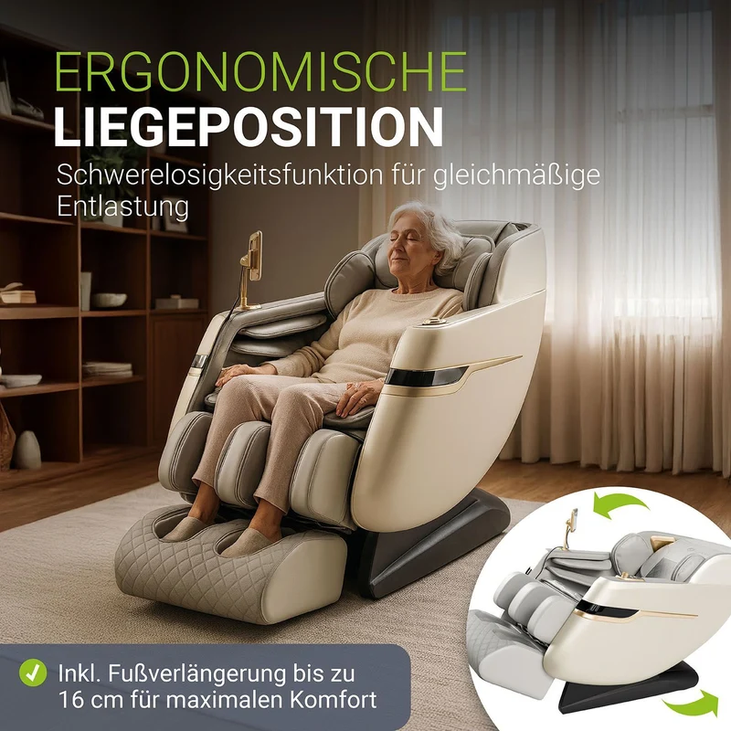 Fauteuil de massage Naxos – chauffage et Bluetooth