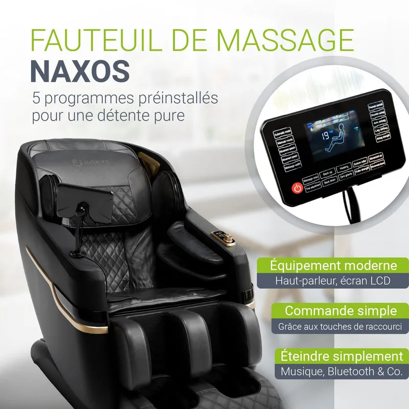 Fauteuil de massage Naxos – chauffage et Bluetooth