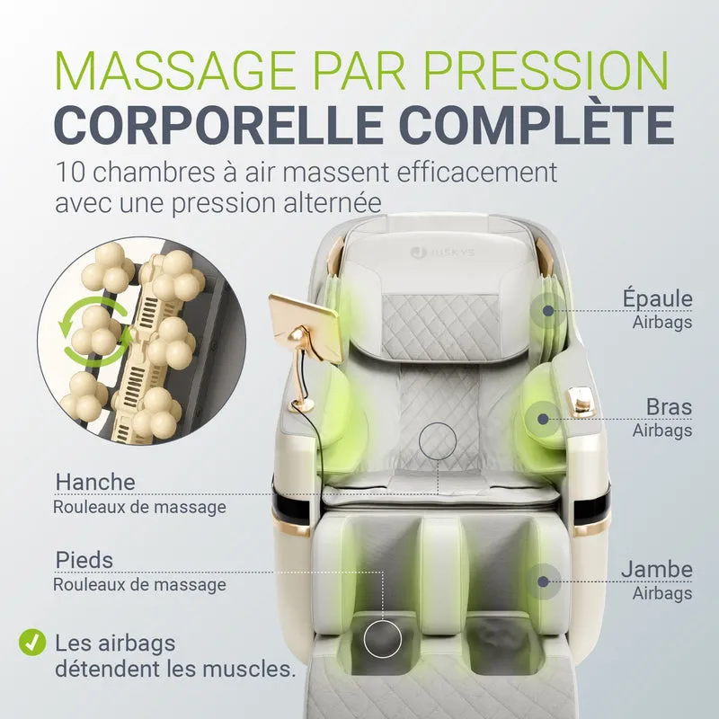 Fauteuil de massage Naxos – chauffage et Bluetooth