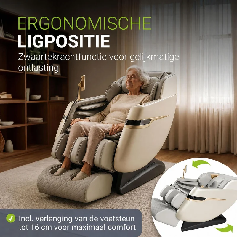 Fauteuil de massage Naxos – chauffage et Bluetooth