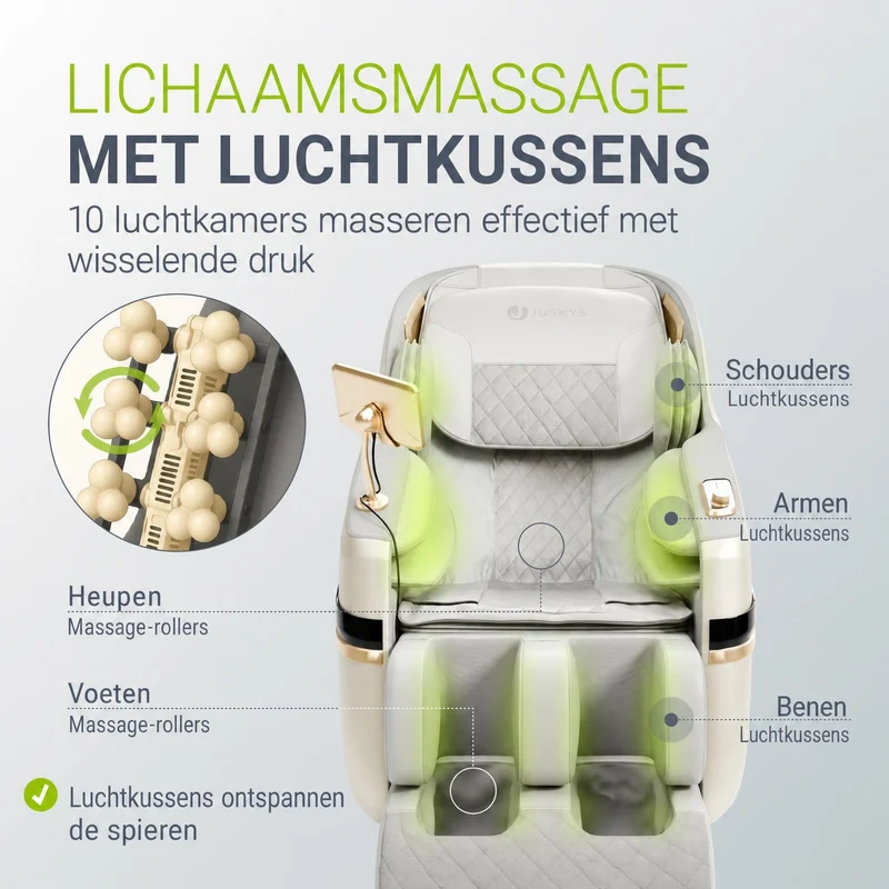 Fauteuil de massage Naxos – chauffage et Bluetooth