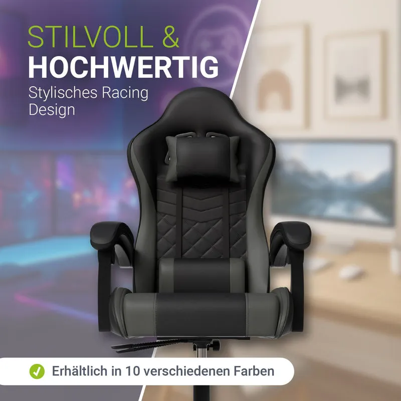 Chaise gamer HyperSeat – simili cuir, réglable