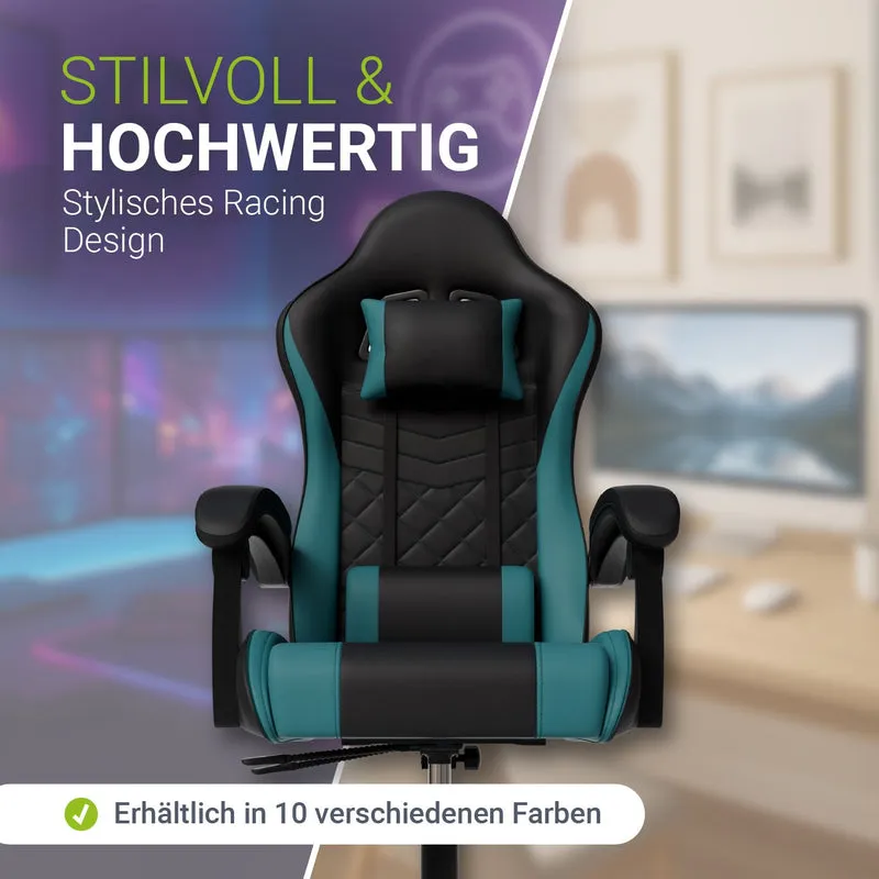 Chaise gamer HyperSeat – simili cuir, réglable