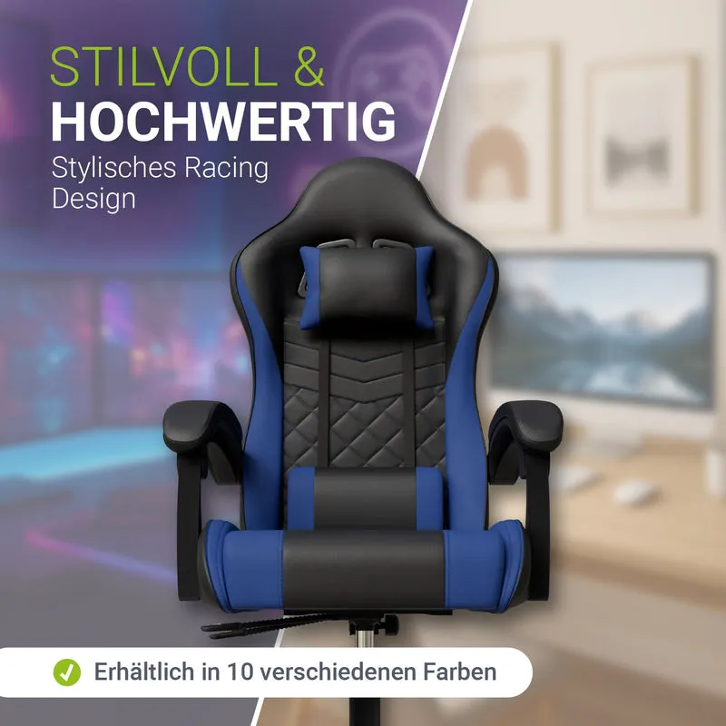 Chaise gamer HyperSeat – simili cuir, réglable