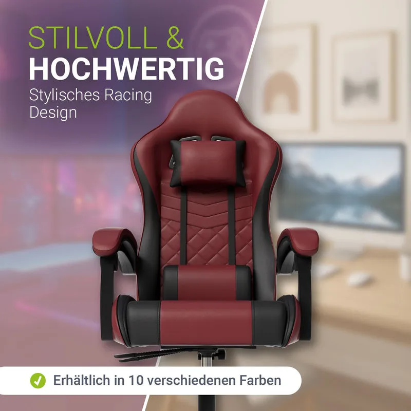 Chaise gamer HyperSeat – simili cuir, réglable