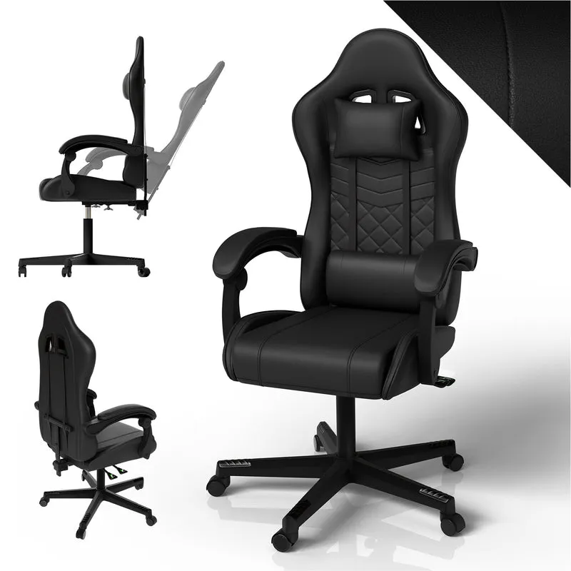 Chaise gamer HyperSeat – simili cuir, réglable
