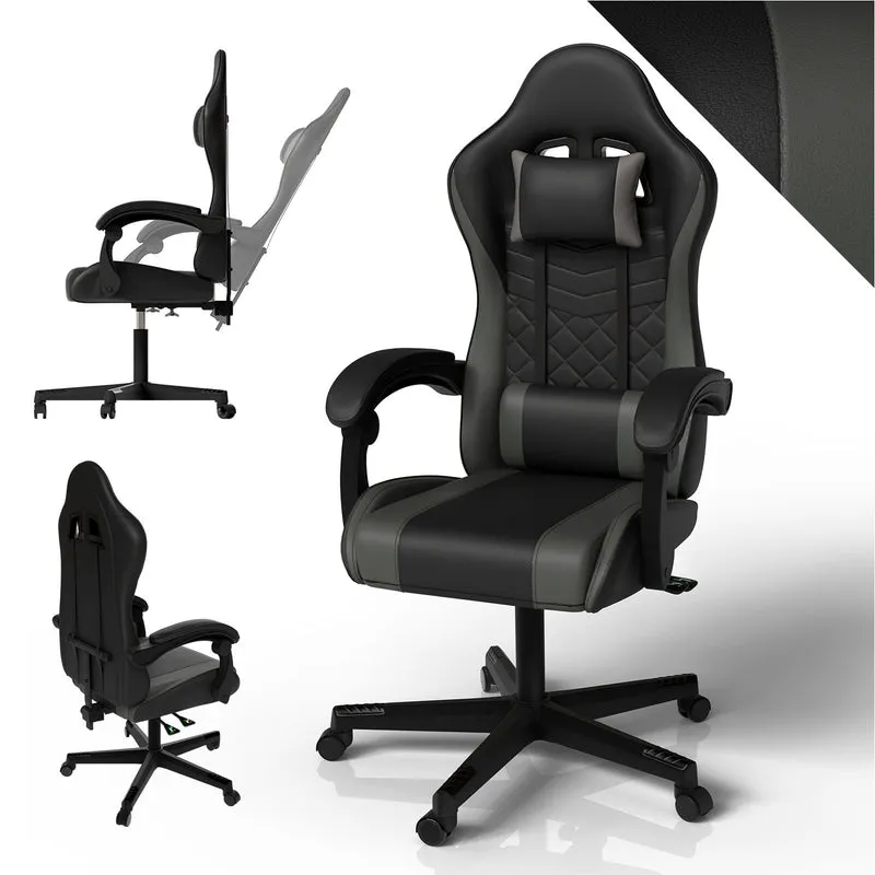 Chaise gamer HyperSeat – simili cuir, réglable