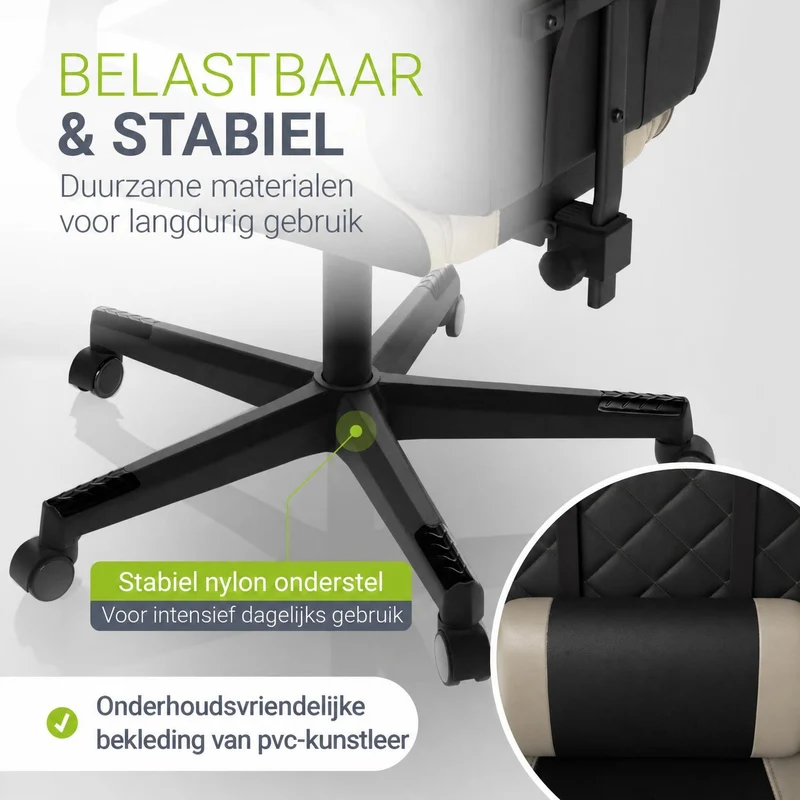 Chaise gamer HyperSeat – simili cuir, réglable