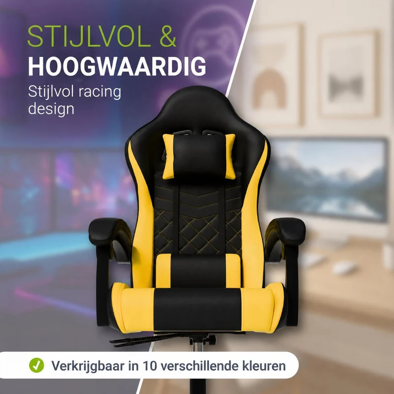 Chaise gamer HyperSeat – simili cuir, réglable