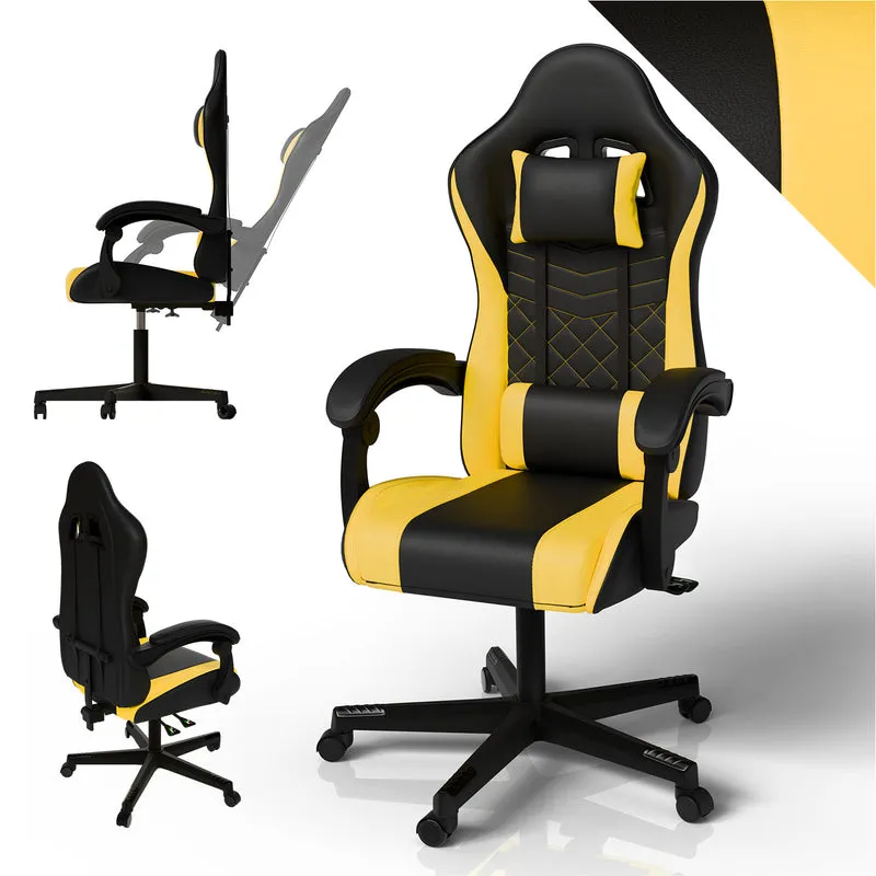 Chaise gamer HyperSeat – simili cuir, réglable