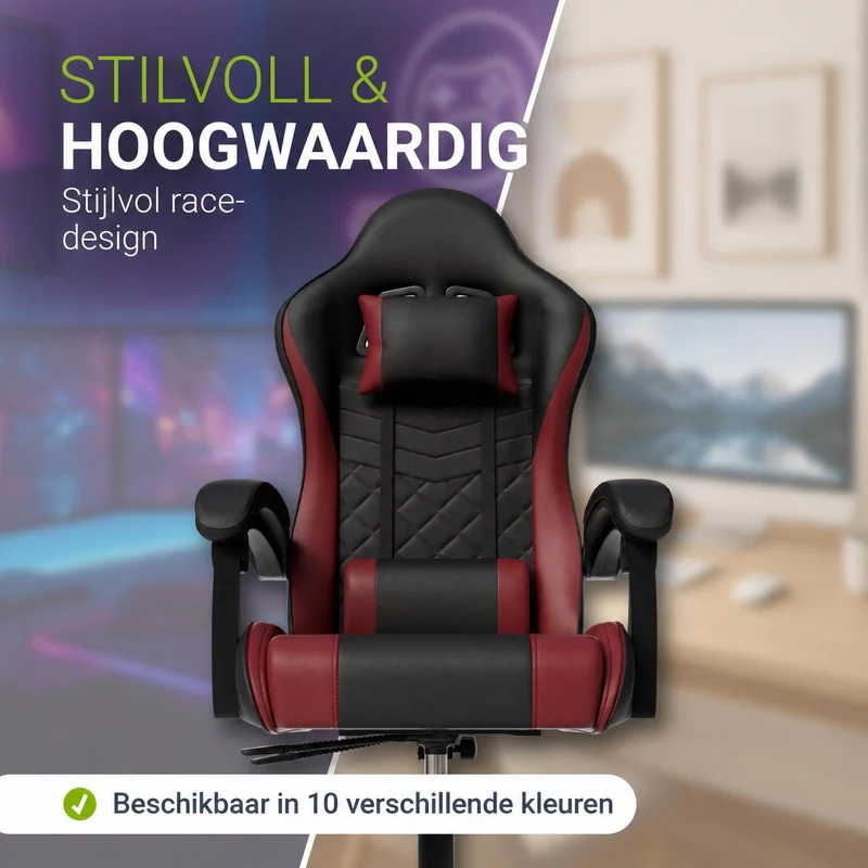 Chaise gamer HyperSeat – simili cuir, réglable