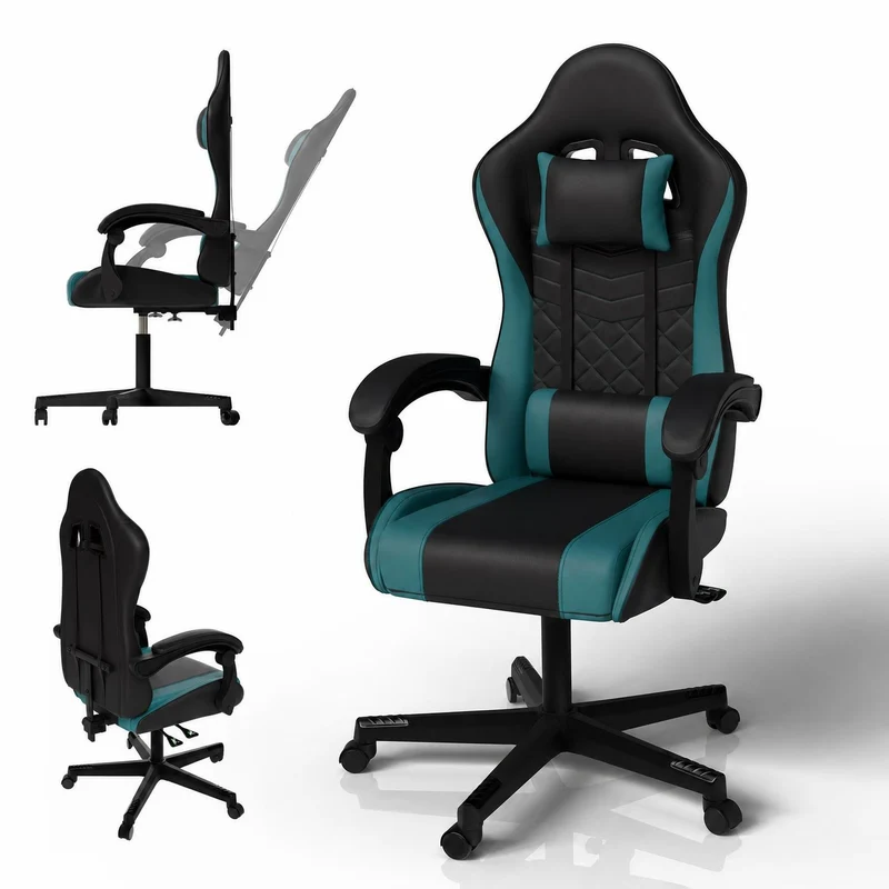 Chaise gamer HyperSeat – simili cuir, réglable