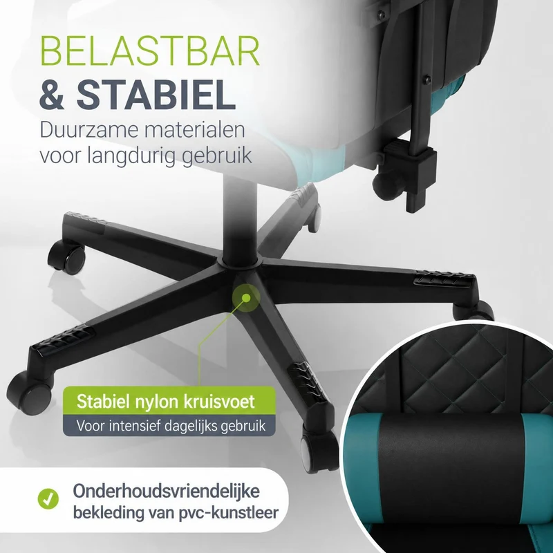 Chaise gamer HyperSeat – simili cuir, réglable