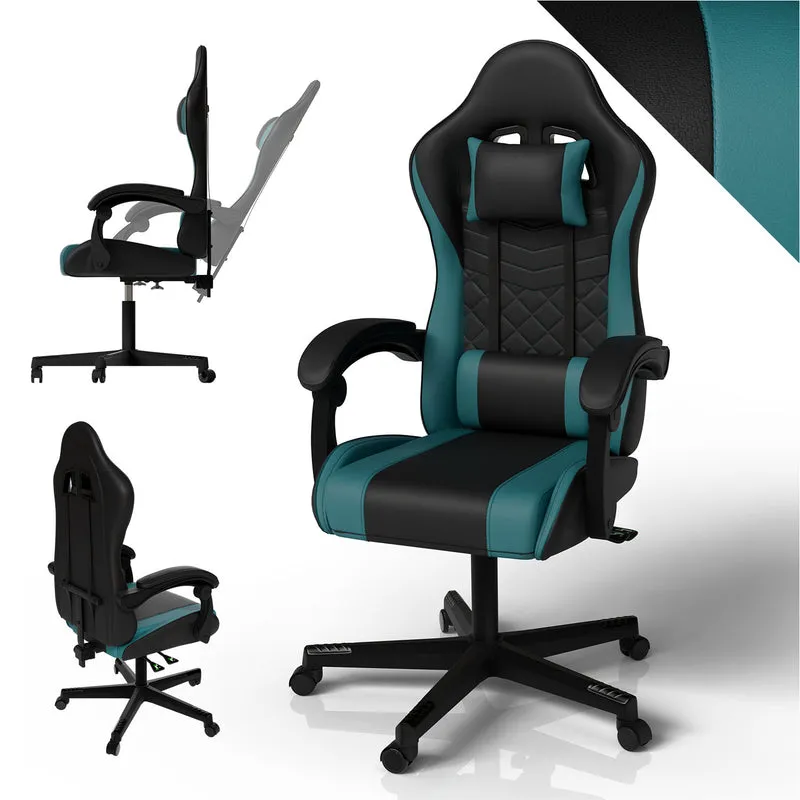 Chaise gamer HyperSeat – simili cuir, réglable