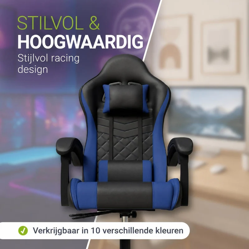 Chaise gamer HyperSeat – simili cuir, réglable