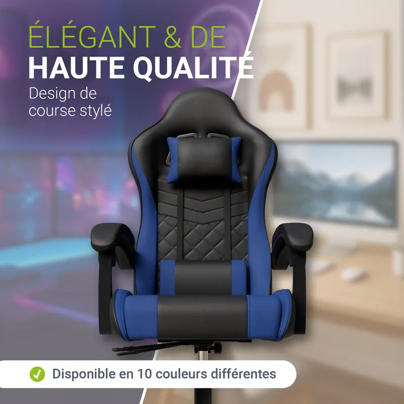 Chaise gamer HyperSeat – simili cuir, réglable
