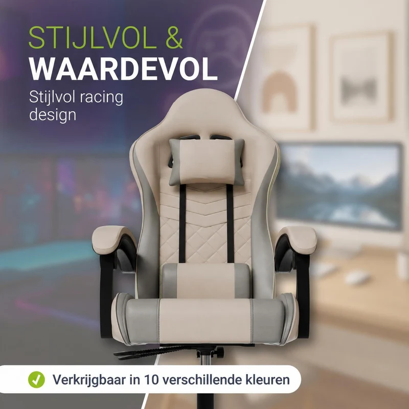 Chaise gamer HyperSeat – simili cuir, réglable