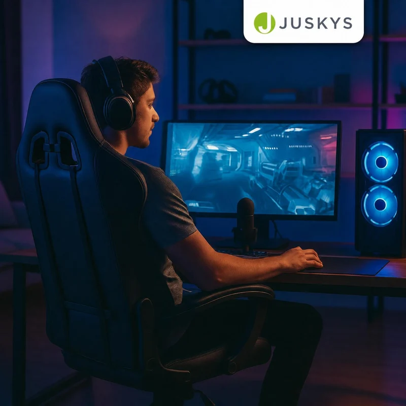 Chaise gamer HyperSeat – simili cuir, réglable