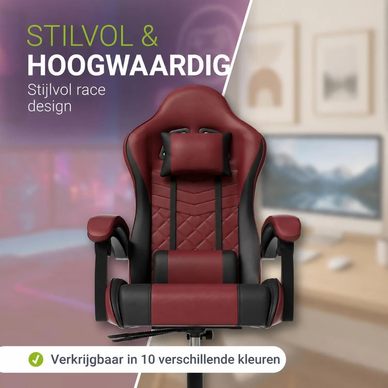 Chaise gamer HyperSeat – simili cuir, réglable