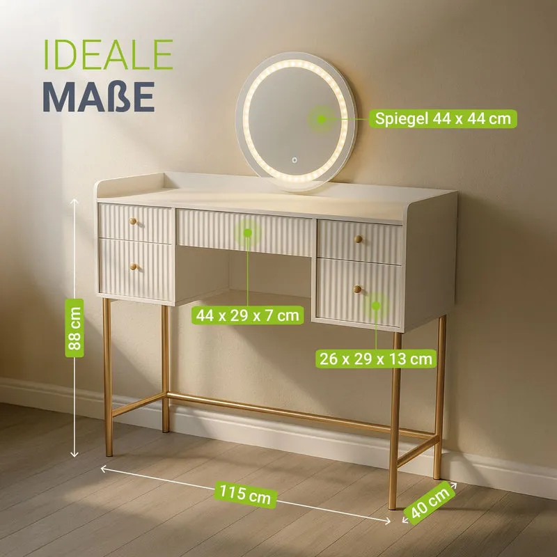 Coiffeuse avec miroir Samira
