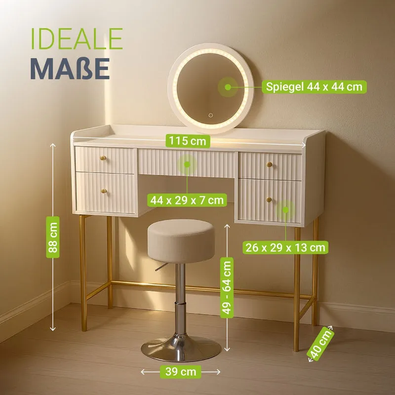 Coiffeuse avec miroir Samira