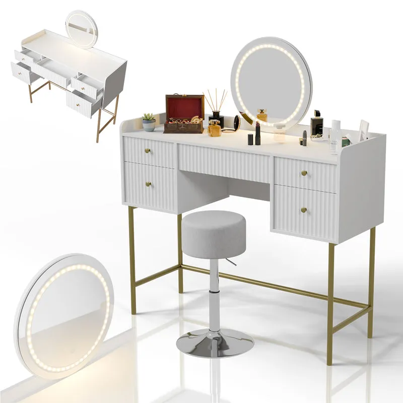 Coiffeuse avec miroir Samira
