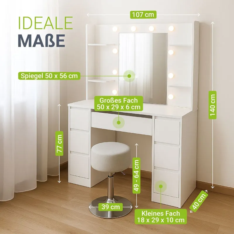 Coiffeuse avec miroir Malia