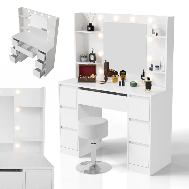 Coiffeuse avec miroir Malia