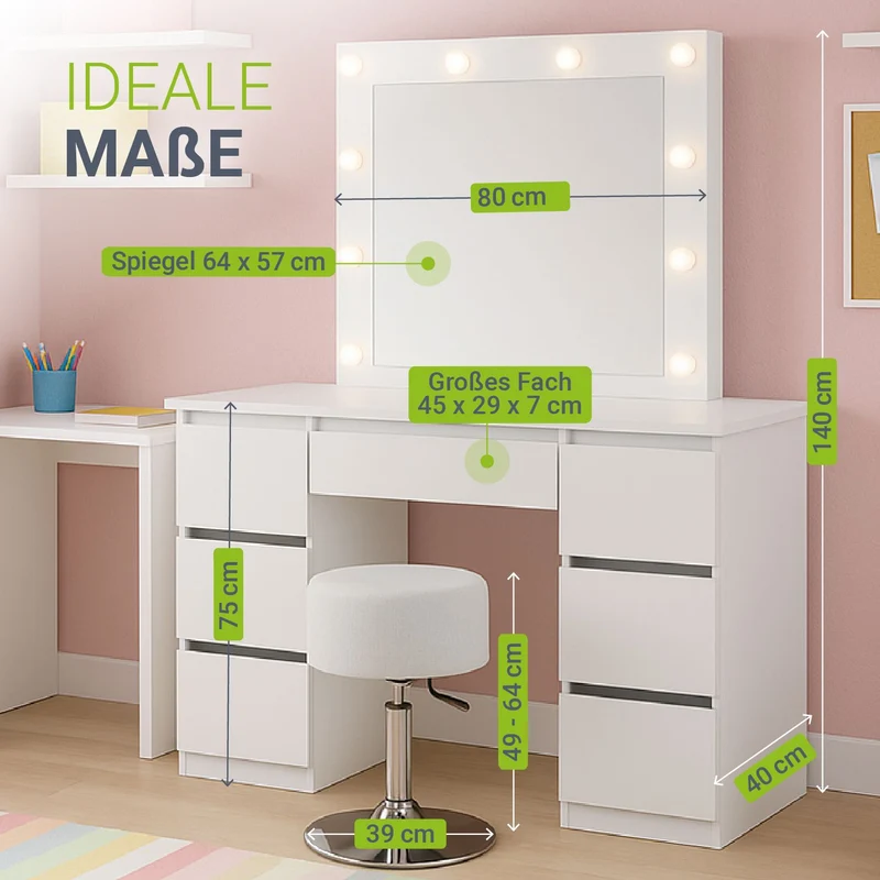 Coiffeuse avec miroir Talea