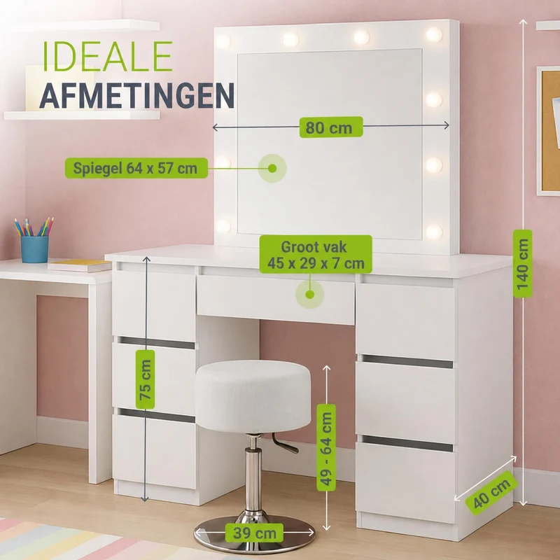 Coiffeuse avec miroir Talea