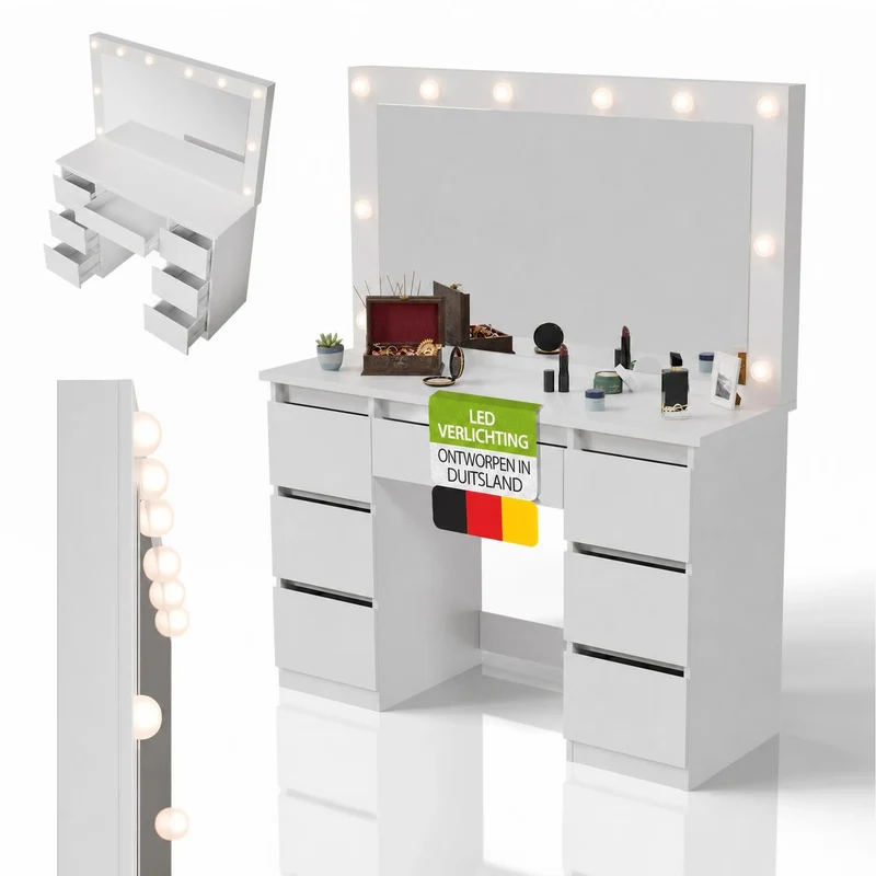 Coiffeuse avec miroir Lilia