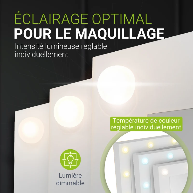 Coiffeuse avec miroir Lilia