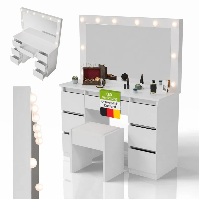 Coiffeuse avec miroir Lilia