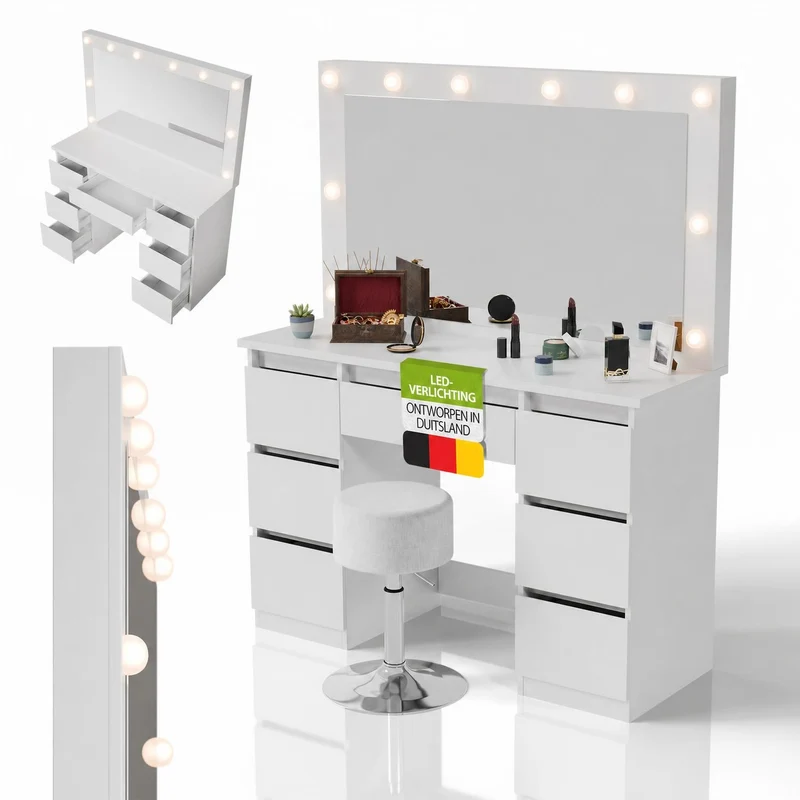 Coiffeuse avec miroir Lilia