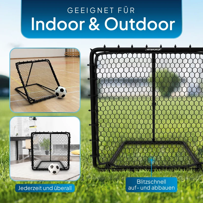 Filet de rebond de football Power Pass – 100 x 100 cm