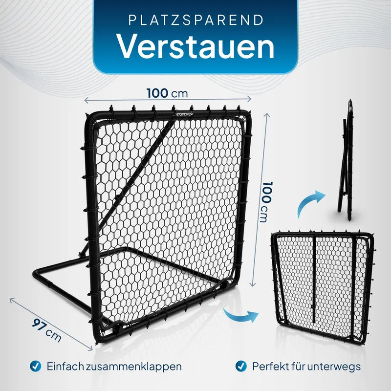 Filet de rebond de football Power Pass – 100 x 100 cm