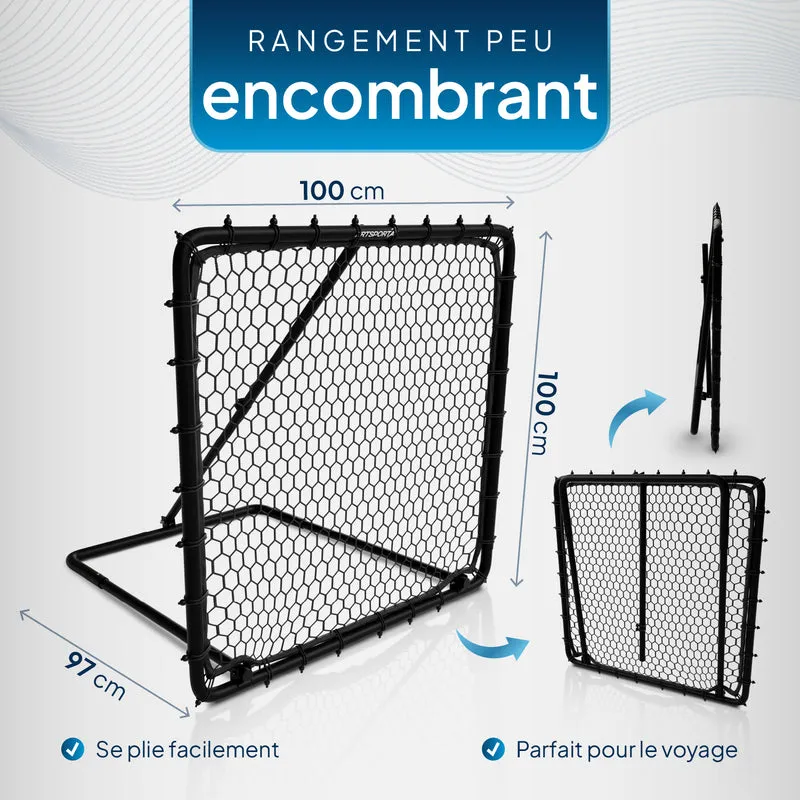Filet de rebond de football Power Pass – 100 x 100 cm