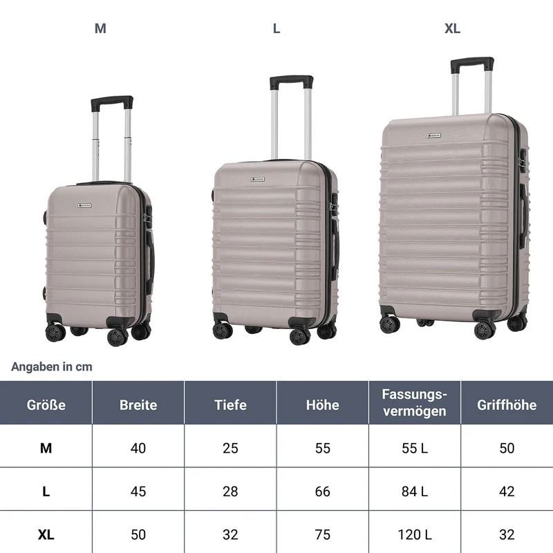 Ensemble de valises rigides Rome