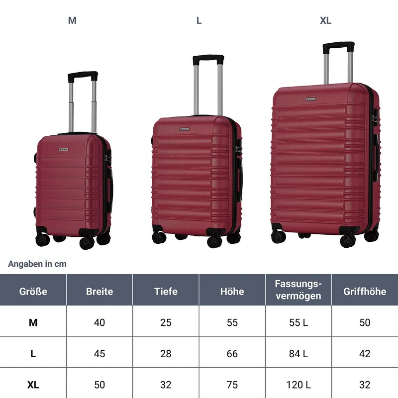 Ensemble de valises rigides Rome