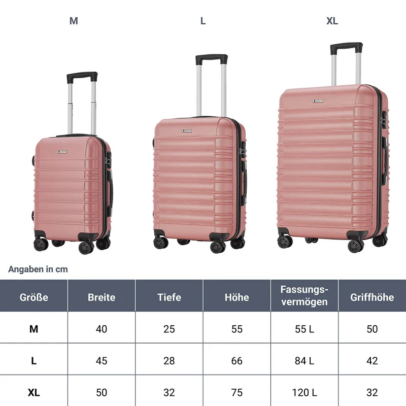 Ensemble de valises rigides Rome