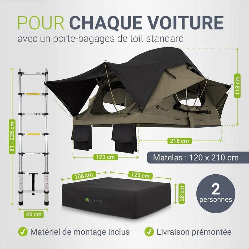 Tente de toit pour 2 personnes Lago
