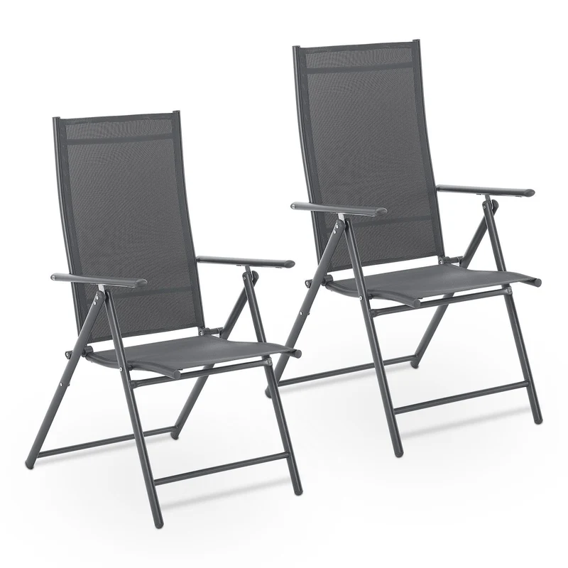 Chaise de jardin pliante Calena – dossier réglable