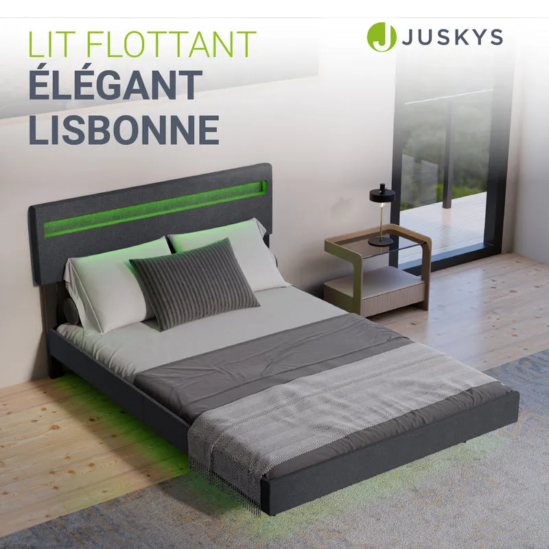 Lit flottant Lissabon 140 x 200 cm – avec sommier à lattes