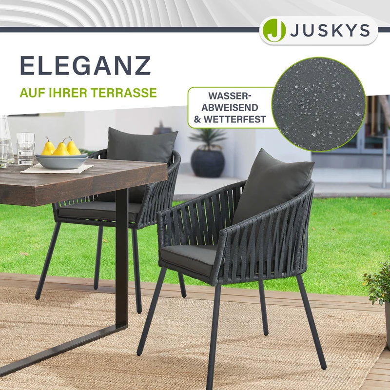 Ensemble de 2 chaises en corde
