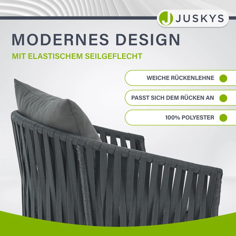Ensemble de 2 chaises en corde