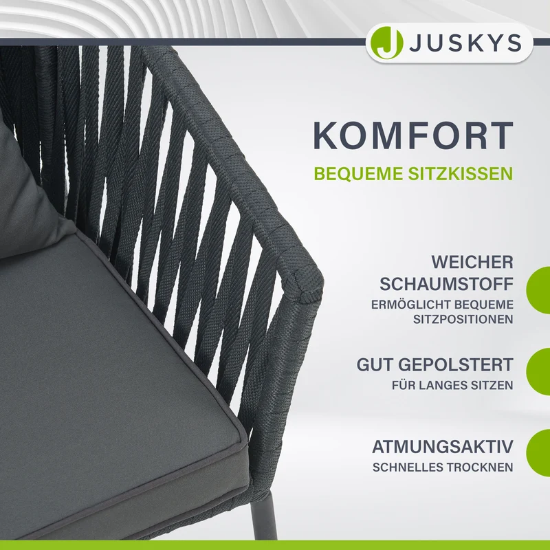 Ensemble de 2 chaises en corde