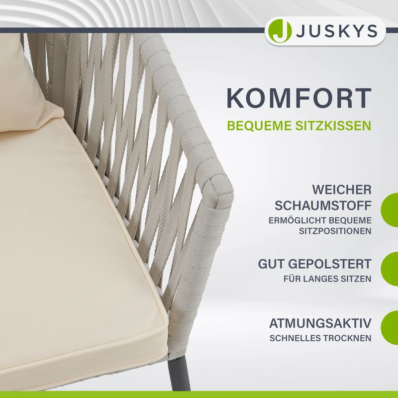 Ensemble de 2 chaises en corde