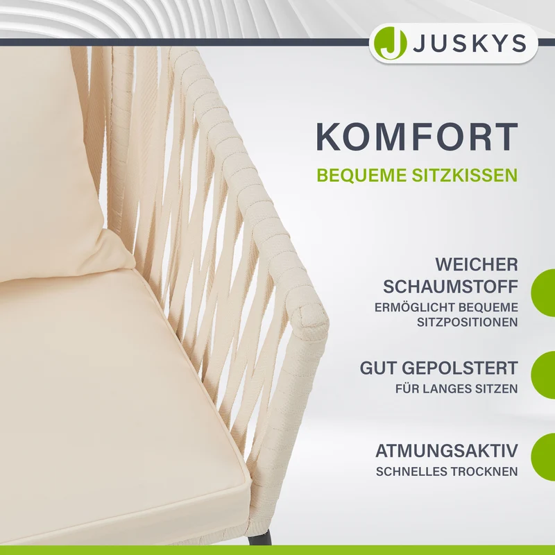 Ensemble de 2 chaises en corde