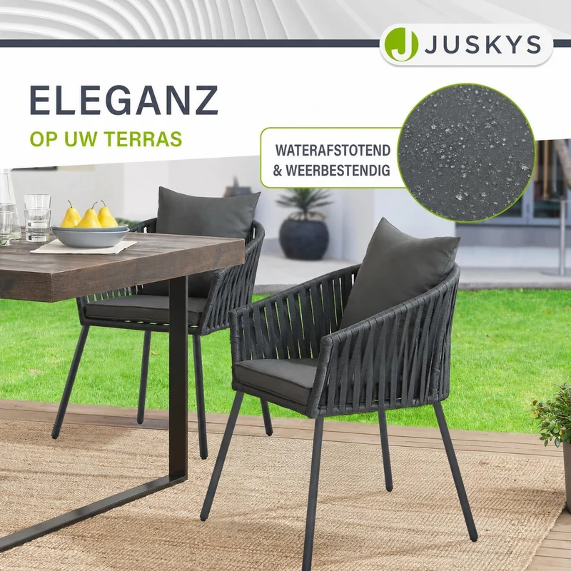 Ensemble de 2 chaises en corde