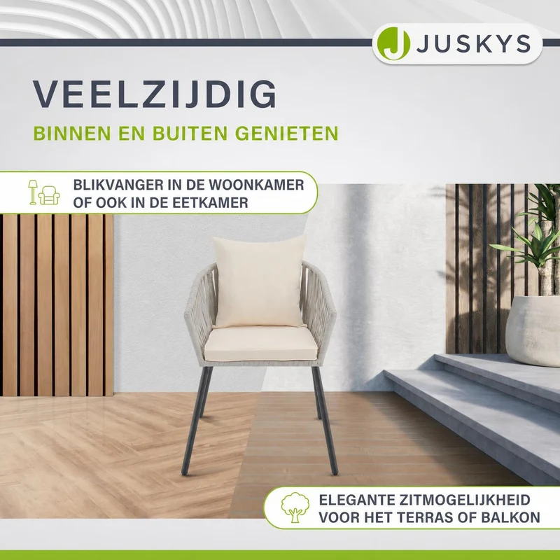Ensemble de 2 chaises en corde